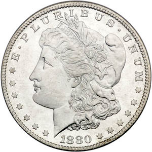 1880-S Morgan Silver Dollar PCGS/NGC MS66